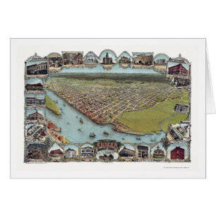 Eureka, carte panoramique de CA - 1902