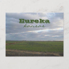 Eureka, Kansas Reizen Prairie Landschap Briefkaart