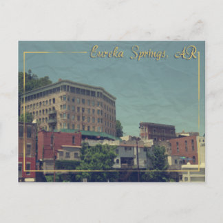 Eureka Springs, Arkansas Downtown Basin Hotel Briefkaart