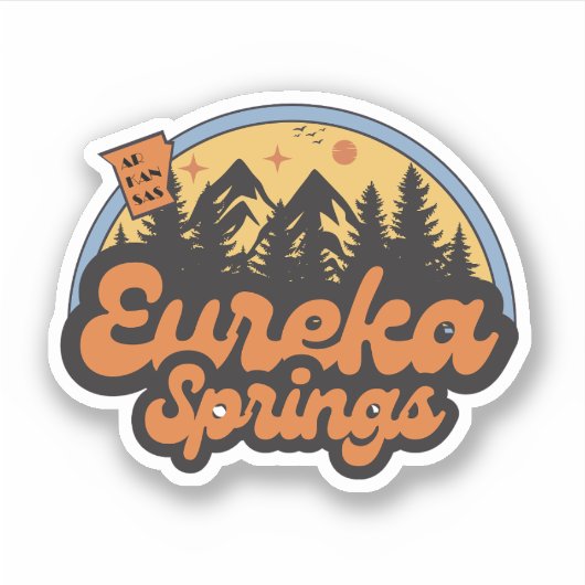 Eureka Springs, Arkansas Sticker (Voorkant)
