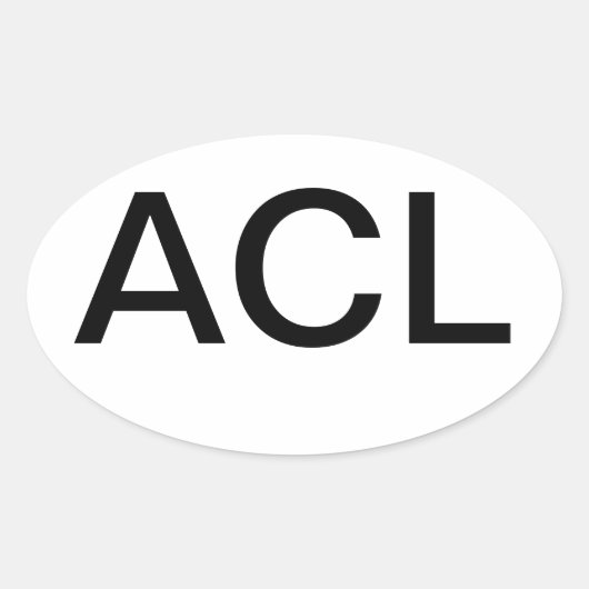 Euro Austin City Limit Ovale Sticker (Voorkant)