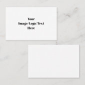 Euro, Carte de visite 3,346 pouces x 2,165 pouces (Devant / Derrière)