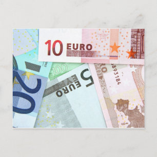 Euro Geld Briefkaart