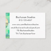 Euro Large Personalize Text Memorable Visitekaartje (Achterkant)