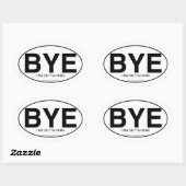 Euro Oval Decal Style Dag Snarky Slogan Ovale Sticker (Vel)