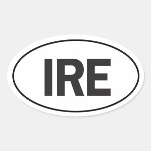 Euro Oval Ireland Car Sticker