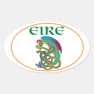 Euro Oval Ireland Car Sticker