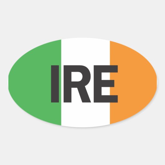Euro Oval Ireland Car Sticker (Voorkant)