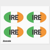 Euro Oval Ireland Car Sticker (Vel)