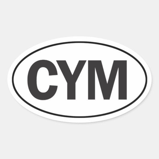 Euro Oval Wales Car Sticker (Voorkant)