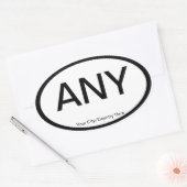  Euro Ovale Auto Stickers (Envelop)