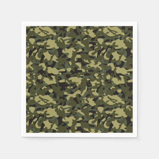 Euro Spring Camouflage-weefselpapier Servet (Voorkant)