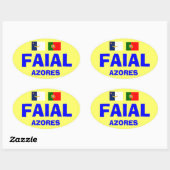 Euro-stijl Faial* Ovale Sticker (Vel)
