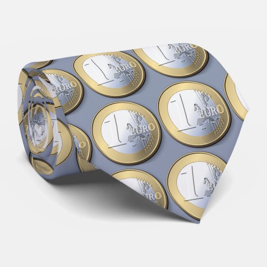 Euro - stropdas (Opgerold)
