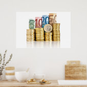 euro valuta poster (Keuken)