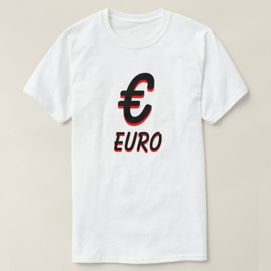 € Euro wit T-shirt (Design voorkant)