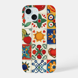 Euro zomer geïnspireerde telefoonhoes iPhone 15 hoesje
