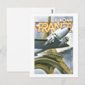 Euroair France Briefkaart (Voorkant / Achterkant)