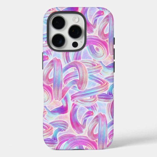 eurobeat holorave - roze en blauw: Case-Mate iPhone case (Achterkant)