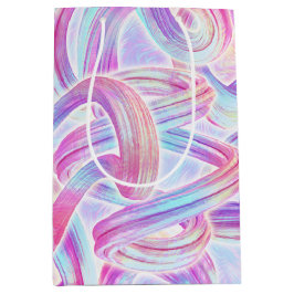 eurobeat holorave - roze en blauw: medium cadeauzakje