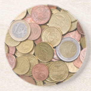 eurocent zandsteen onderzetter