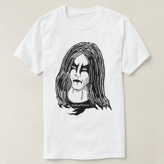 Euronymous make up t-shirt (Design voorkant)