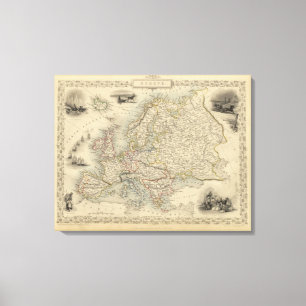 Europa 12 canvas afdruk