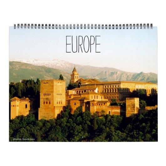 Europa 2025 (met locaties) groot kalender (Hoes)