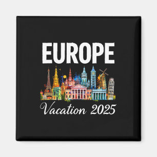 Europa 2025 Vakantie Souvenir Reis Zomer Reizen F Magneet