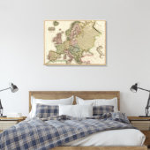 Europa 24 canvas afdruk (Insitu (Slaapkamer))