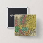 Europa 2 vierkante button 5,1 cm (Voorkant /achterkant)