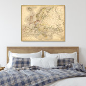 Europa 37 canvas afdruk (Insitu (Slaapkamer))