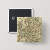 Europa 43 vierkante button 5,1 cm (Voorkant /achterkant)