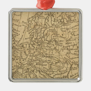 Europa 4 metalen ornament