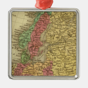 Europa 8 metalen ornament
