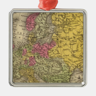 Europa 9 metalen ornament