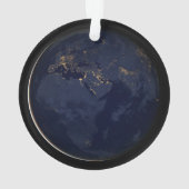 Europa, Afrika & Midden-Oosten stadslichten 's nac Ornament (achterkant)