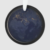 Europa, Afrika & Midden-Oosten stadslichten 's nac Ornament (voorkant)