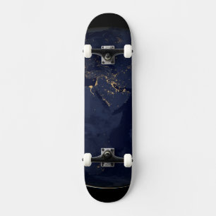 Europa, Afrika & Midden-Oosten stadslichten 's nac Skateboard