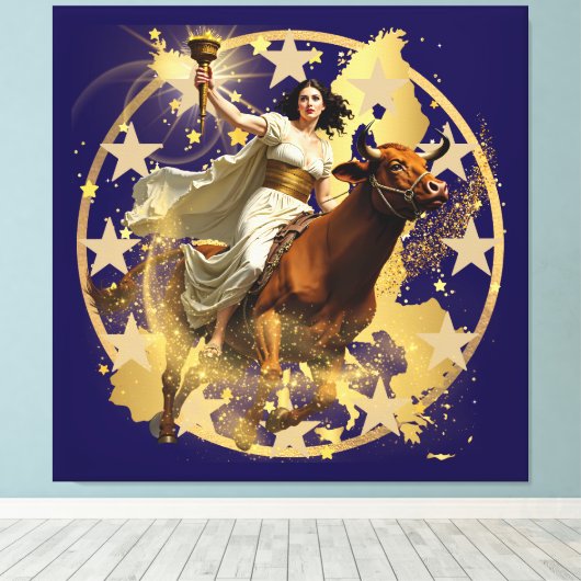 Europa Aurora Canvas Afdruk (Insitu (Houten vloer))