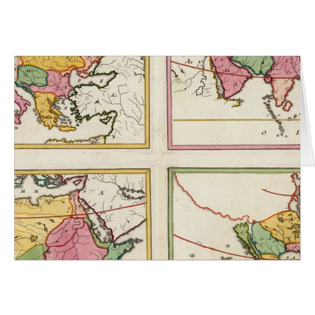 Europa, Azië, Afrika, Amerika (Voorkant Horizontaal)