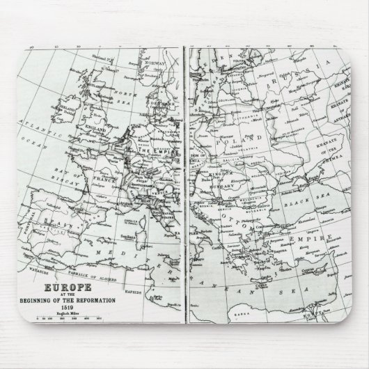 Europa, bij het begin van de hervorming muismat (Voorkant)