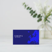 EUROPA Blue - Donkerblauw Visitekaartje (Staand voorkant)