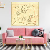 Europa Canvas Afdruk (Insitu (Woonkamer))