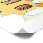 Europa - Cartoon Map Poster (Hoek)