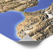 Europa, de schaduwkaart poster (Hoek)