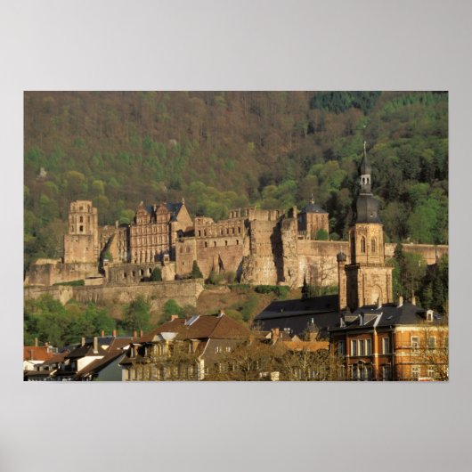 Europa, Duitsland, Heidelberg. Castle Poster (Voorkant)