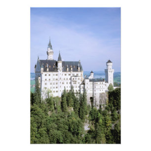 Europa, Duitsland, Neuschwanstein Castle, gebouwd Foto Afdruk