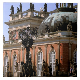 Europa, Duitsland, Potsdam. Park Sanssouci, Neus Tegeltje