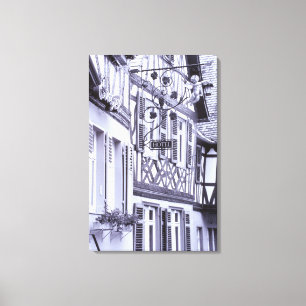 Europa, Duitsland, Rijnland, Pfalz, Boppard. Half Canvas Afdruk